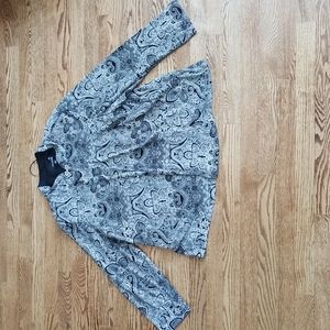 (20WP) Laura Petites Paisley Sparkle Lightweight Blazer with a Matching Top